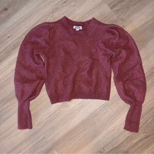 525 America Cashmere Women's Sweater in Deep Red